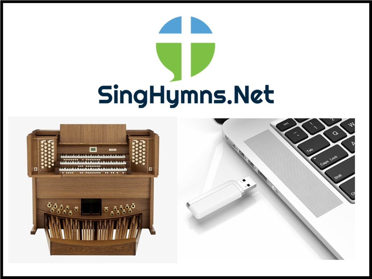 Organ Hymns on USB Thumb Drive